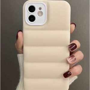 New iPhone 12 Pro Plain Puffer Phone Case